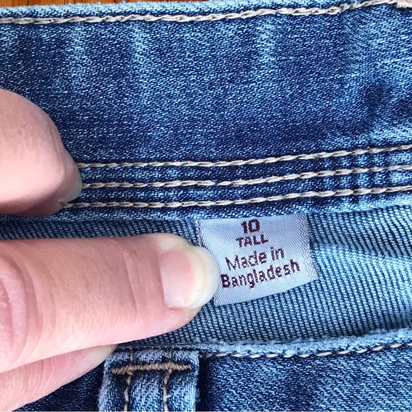 🥂HOST PICK🥂 Womens Stretch CARHARTT Straight Leg Medium Wash Jeans - 10 Tall - Picture 8 of 9